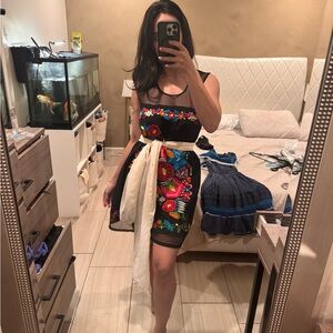 Embroidered Mexican Charro Days Dress